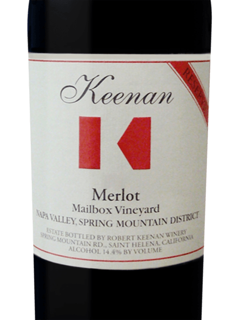 Keenan Merlot Reserve Mailbox Vineyard