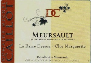 Domaine Michel Caillot Meursault Barre Dessus 2017