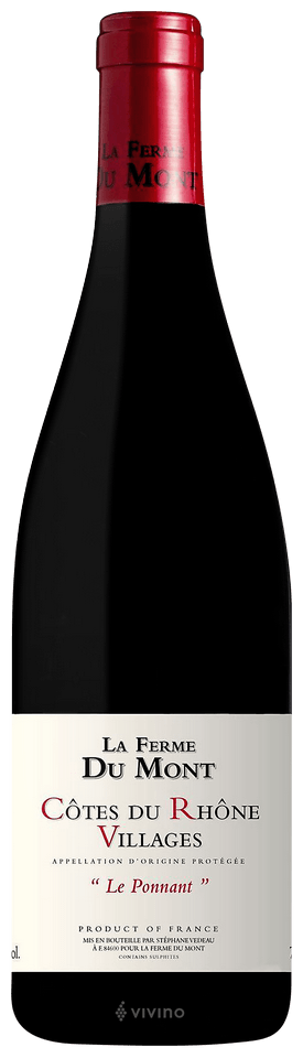 La Ferme Du Mont Cotes Du Rhone Village Le Ponnant 750Ml