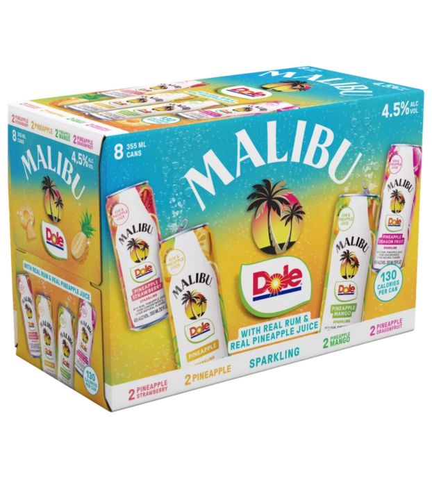 Malibu dole Variety Pack 8Pk