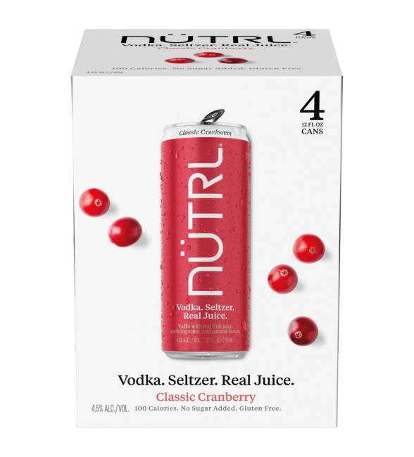 Nutrl Cranberry 4Pk