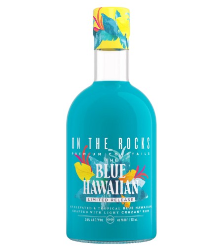 On The Rocks Blue Hawaiin
