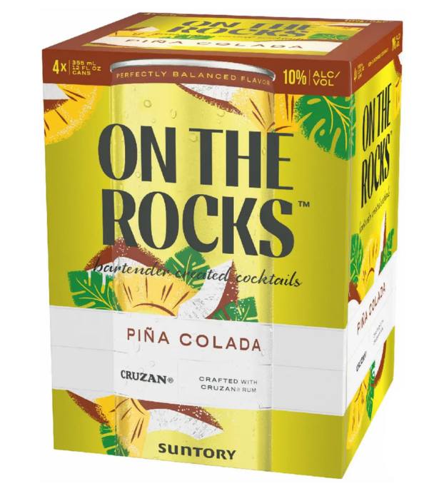 On The Rocks Pina Colada 4Pk Cans