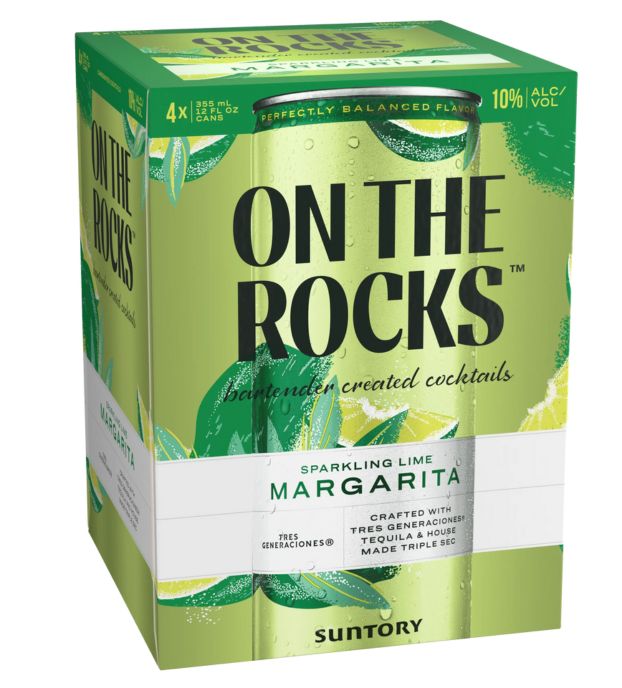 On The Rocks Sparkling Lime Margarita 4Pk Cans