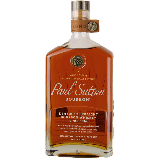 Paul Sutton Kentucky Straight Bourbon Sngle Barrel 100Pf 750Ml