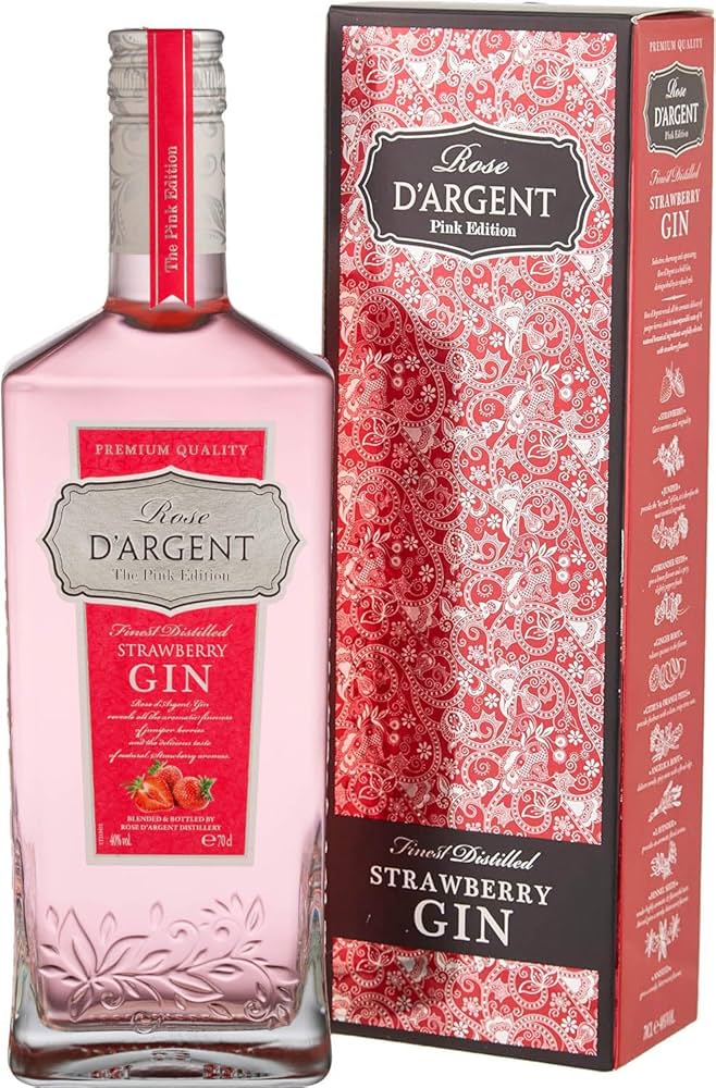 Rose d'Argent Strawberry Flavoured Gin