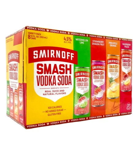 Smirn Off Smash Vodka Soda 8Pk