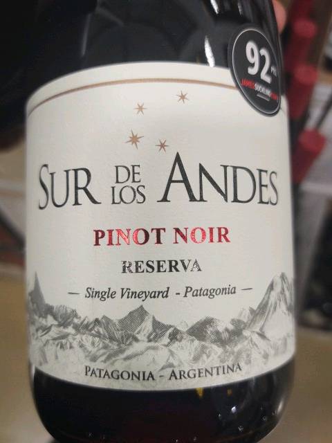 Sur de Los Andes Pinot Noir Reserva