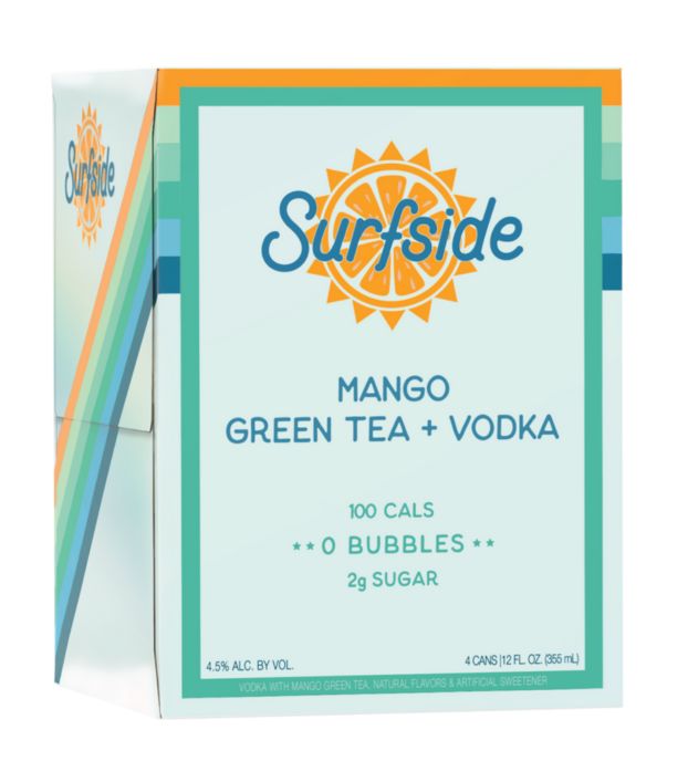 Surfside Vodka+Mango Green Tea 4Pk