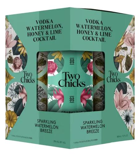 TWO CHICKS WATERMELON BREEZE 4PK