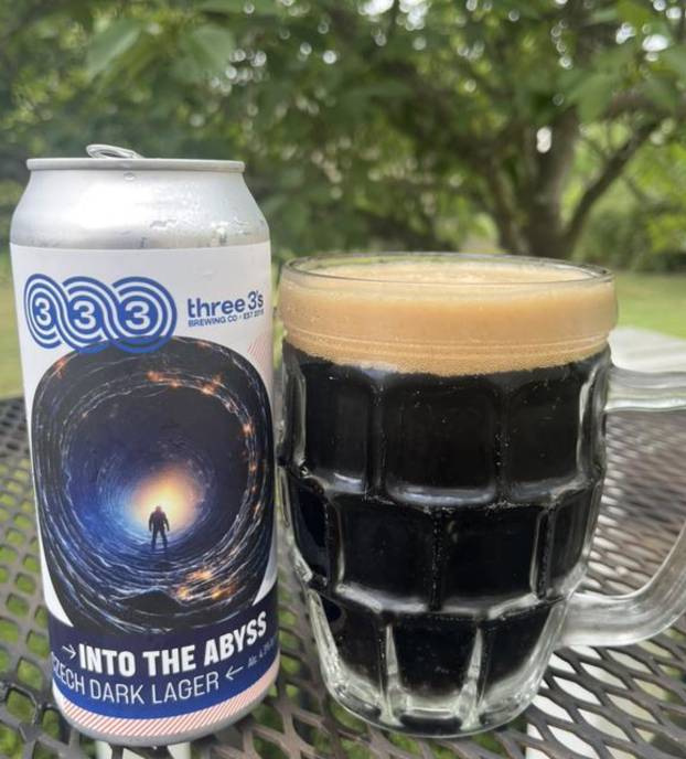 Three 3'S Into The Abyss Dark Lager 4 Pk Cans