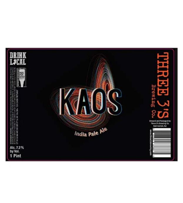 Three 3'S Kaos 4 Pk Cans