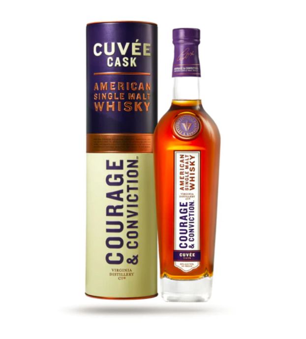 Virginia Dist Singl Malt Courage Conv Cuvee Cask 92Pf 750Ml