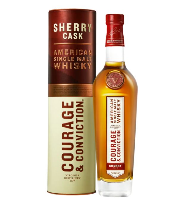 Virginia Dist Singl Malt Courage Conv Sherry Cask 92Pf 750Ml