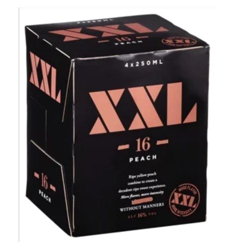 Xxl Peach 4Pk Cans