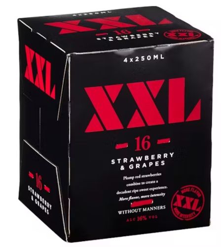 Xxl Strawberry 4Pk Cans