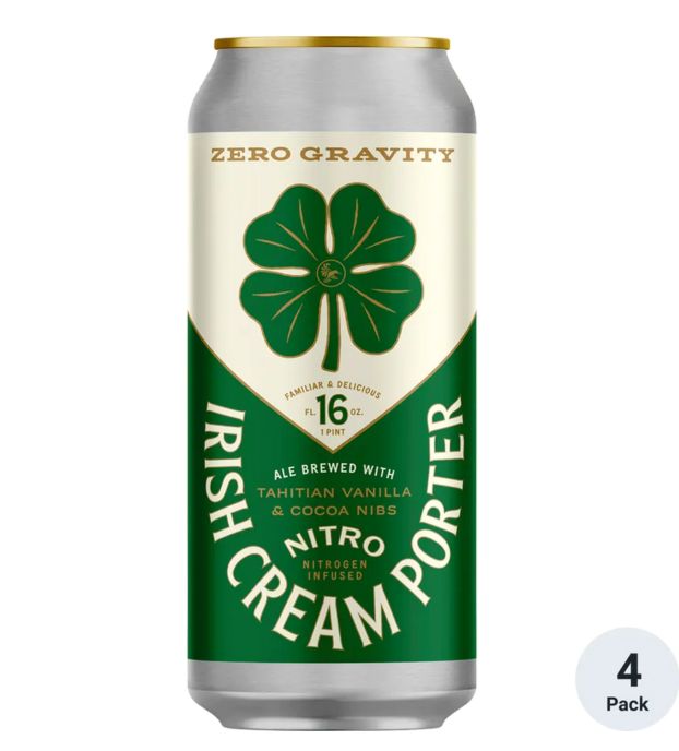 Zero Gravity Irish Cream Porter4Pk Cans