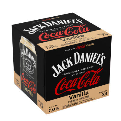 Jack Daniel's #7 & Vanilla Coke RTD Can
