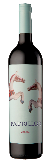 A bottle of Ernesto Catena Padrillo Malbec 2024 wine with a label depicting stylized birds.