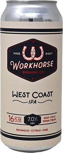 WORKHORSE WESSTCOAST IPA 4PK