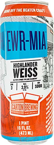CARTON BREWING  EWR MIA 4PK