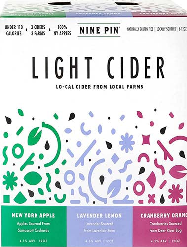 NINE PINE LIGHT CIDER VARIETY 6PK CAN