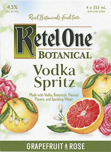 KETEL ONE GRAPEFRUIT ROSE 4PK