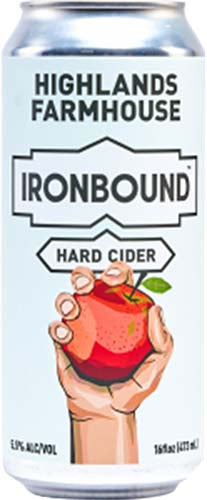 IRON BOUND CIDER HIGHLANDS FARMHOUSE 4PK CANS