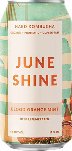 JUNE SHINE BLOOD ORANGE KAMBUCHA 6PK CANS