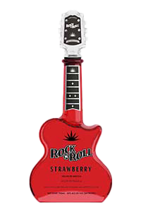 Rock N Roll Strawberry Tequila Guitar Bottle