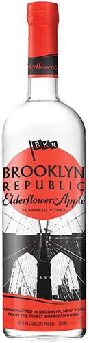 BROOKLYN REPUBLIC ELDERFLOWER APPLE VODKA
