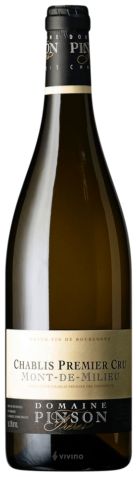 Chablis 1er "Mont de Milieu" Domaine Pinson 2022