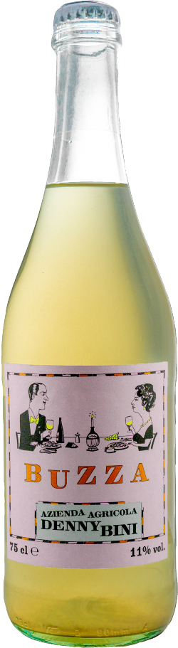 Denny Bini Frizzante 'Buzza' Bianco NV (crown cap)