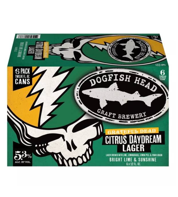 Dogfish Citrus Daydream Lager  6Pk Cans