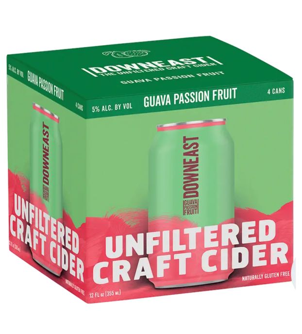 Downeast  Guava Passionfruit 4 Pack Cans