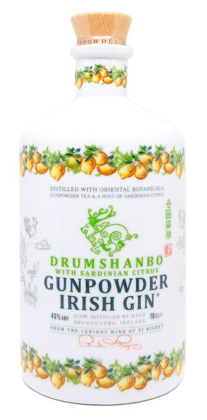 Drumshanbo Gunpowder Sardinian Citrus Ceramic Bottle