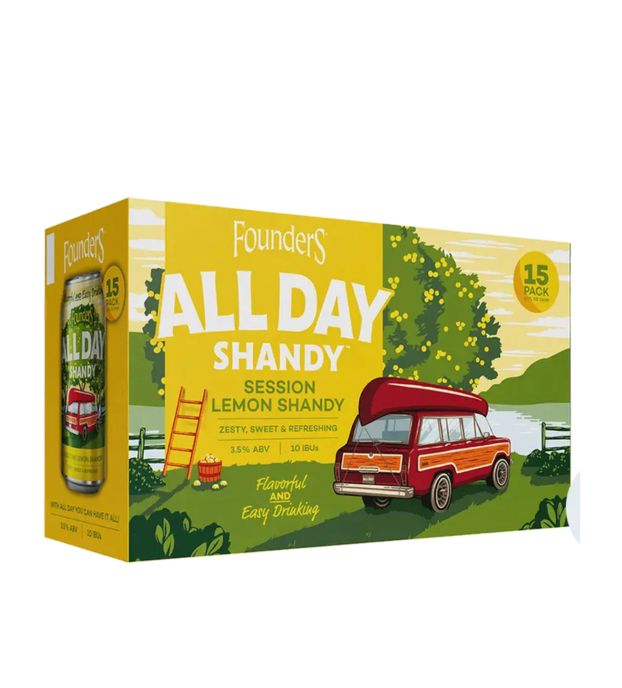 Founders All Day Shandy 15 Pk Can