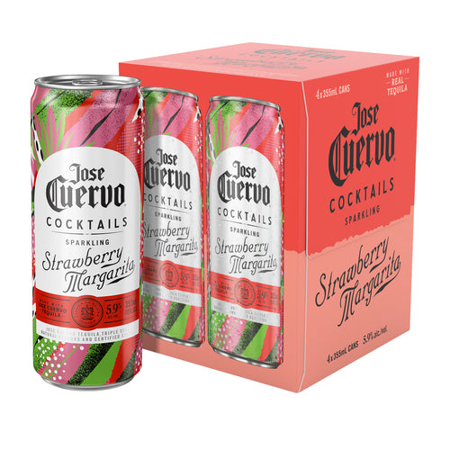 Jose Cuervo Strawberry Margarita 4Pk Can