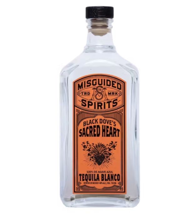 Misguided Black Doves Sacred Heart Tequila Blanco  80Pf 750Ml