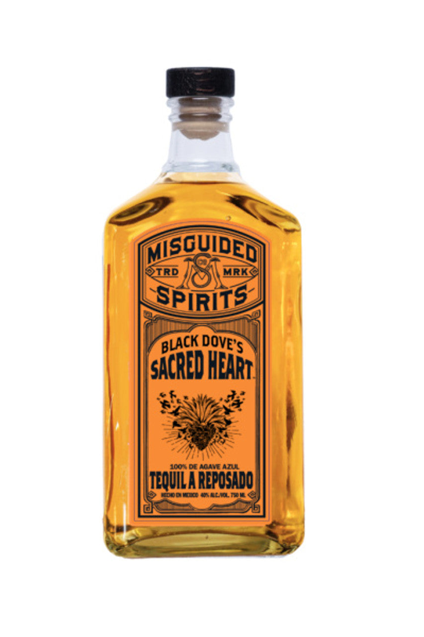 Misguided Black Doves Sacred Heart Tequila Reposado  80Pf 750Ml