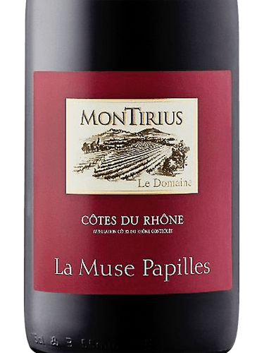 Montirius Domaine Cotes Du Rhone La Muse Papilles Rouge 750Ml