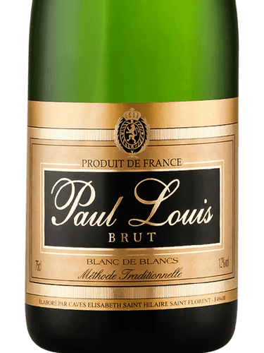 Paul Louis Blanc De Blanc Brut Methode Traditionelle Vert 750Ml