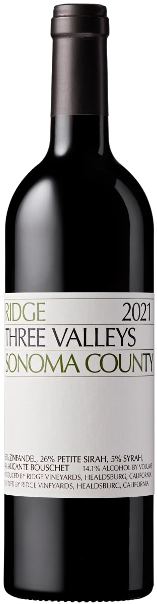 Ridge Vineyards 'Three Valleys' Red
