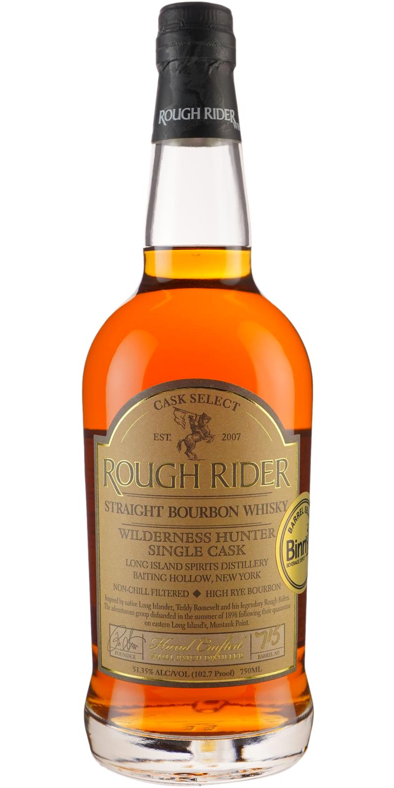 Rough Rider Wilderness Hunter Bourbon With Barrel  102.7Pf 750Ml