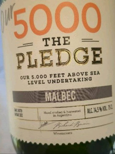 The Pledge 5000 Malbec