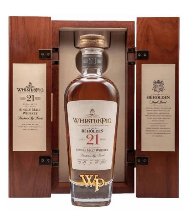 Whistlepig Beholden 21 Year Single Malt Whiskey